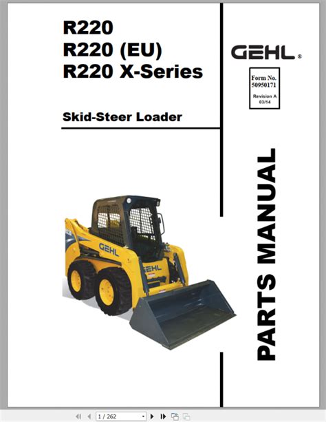 gehl r220 repair manual